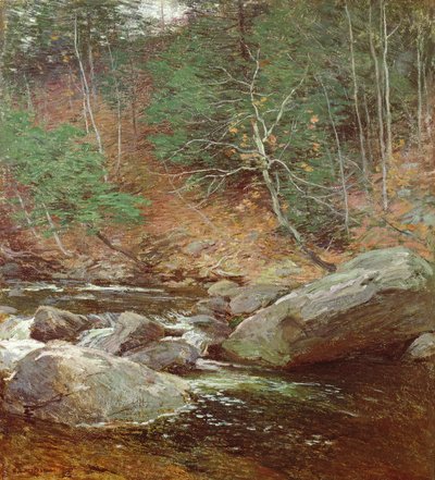 The Trout Pool, November, 1910 by Willard Leroy Metcalf